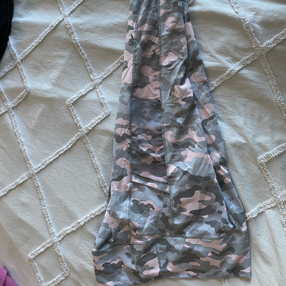 Fabletics Power Hold Pink Camo Capris